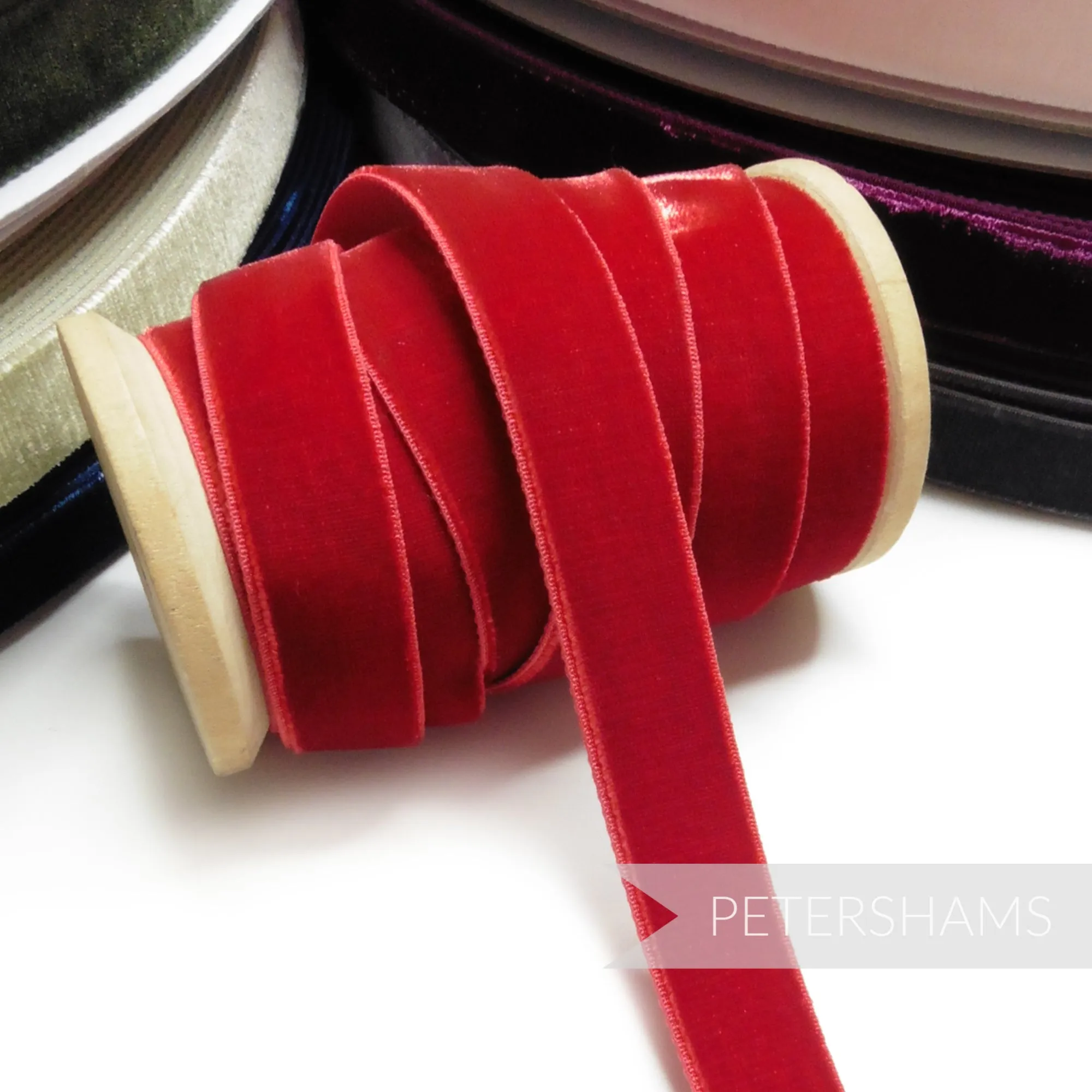 16mm Elastic Stretch Velvet Ribbon - 1m