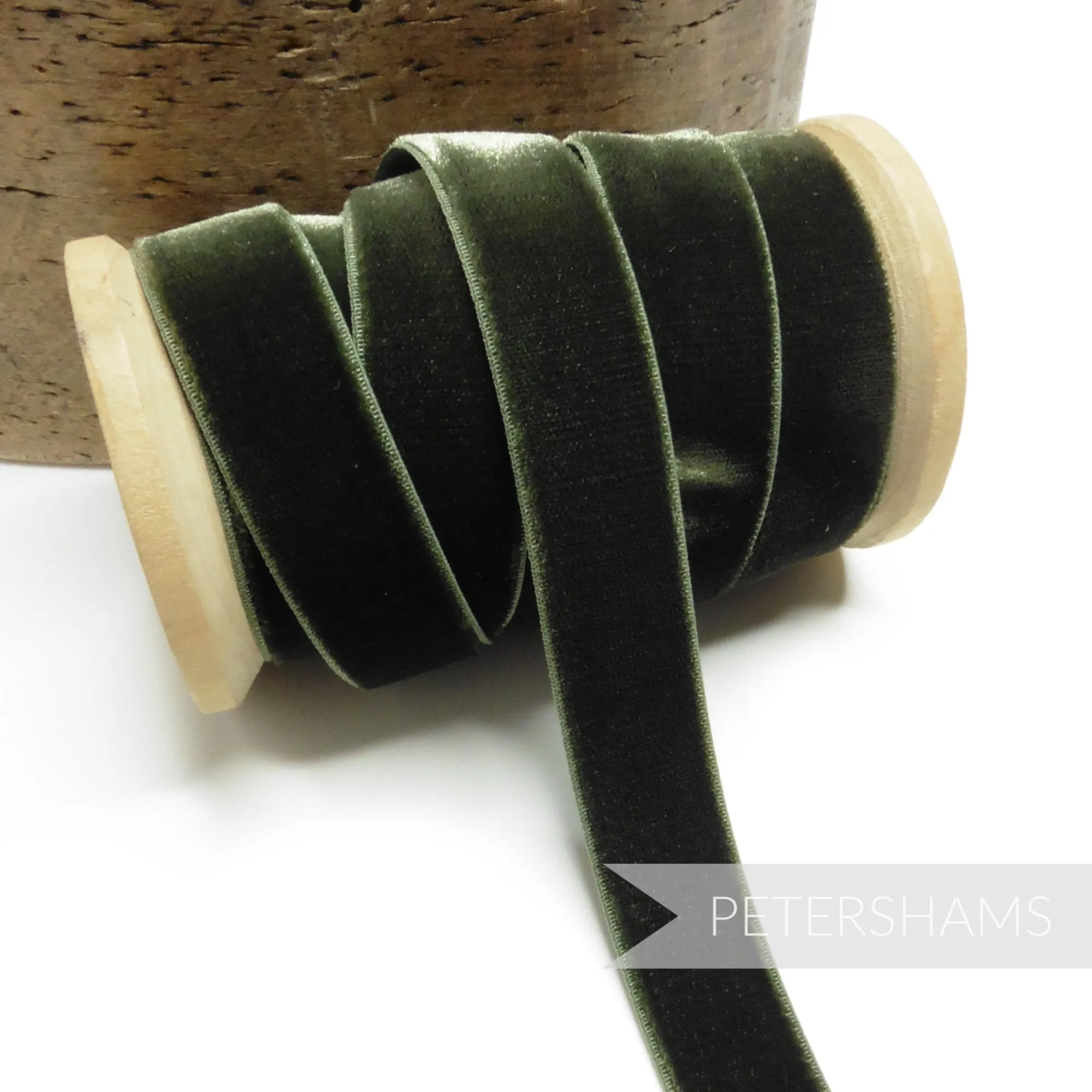 16mm Elastic Stretch Velvet Ribbon - 1m