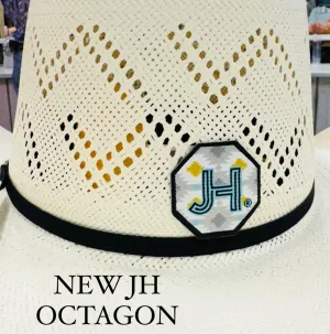 2024 Jobes Hats - patch/sticker - JH Octagon Aztec Black/Turquoise