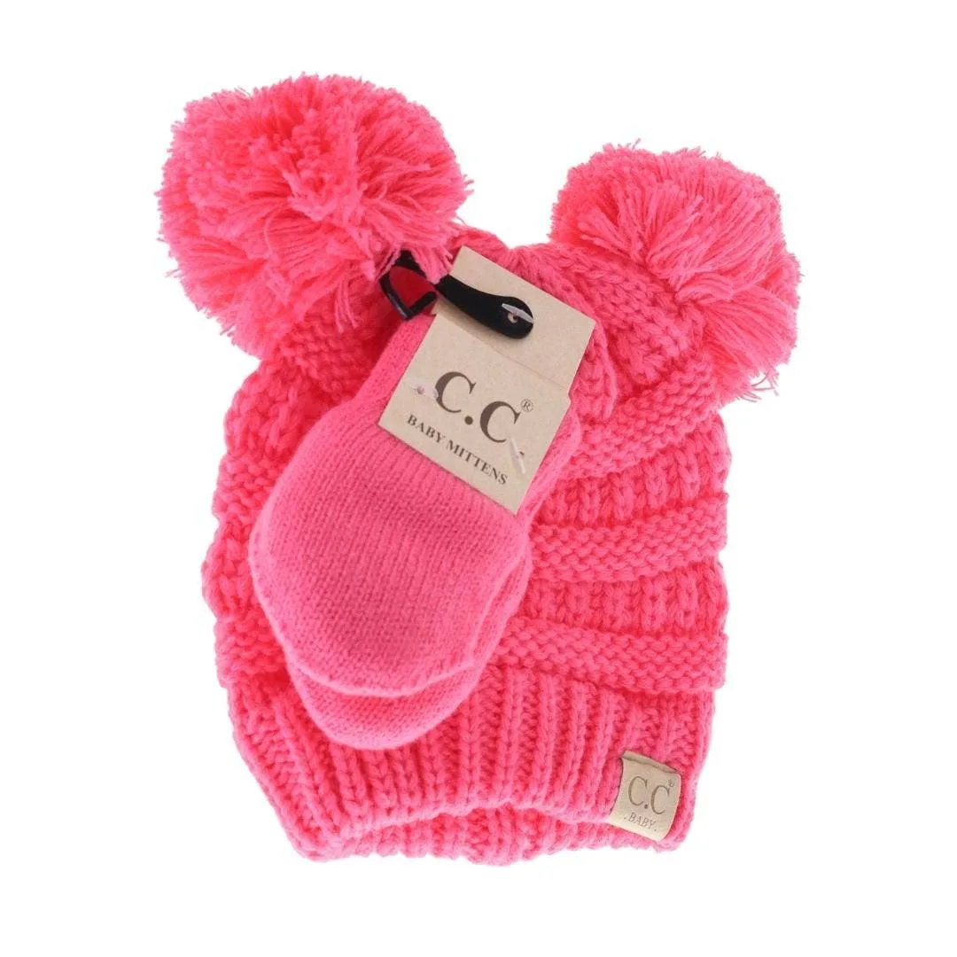 BABY C.C Beanie with Mitten SET