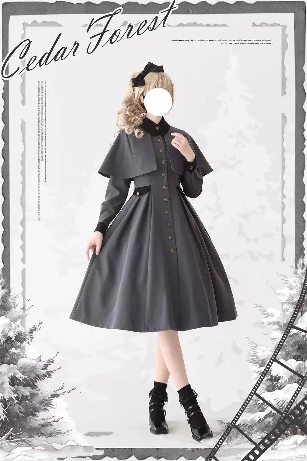 (BFM)Forest Wardrobe~Elegant Lolita Dress Winter Lolita Coat Dress