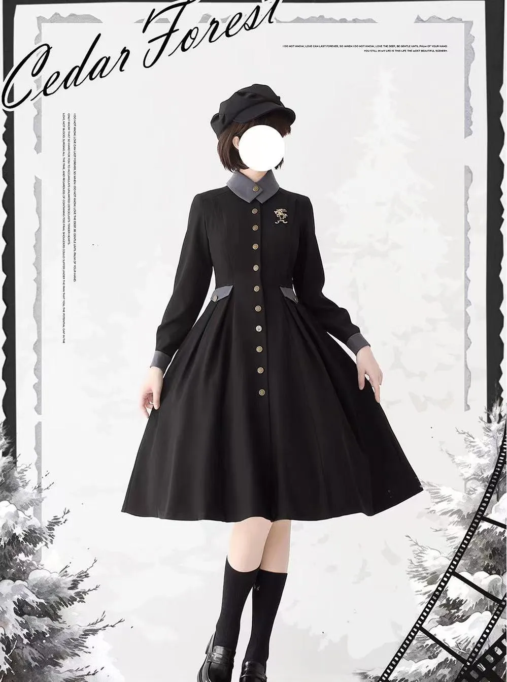 (BFM)Forest Wardrobe~Elegant Lolita Dress Winter Lolita Coat Dress