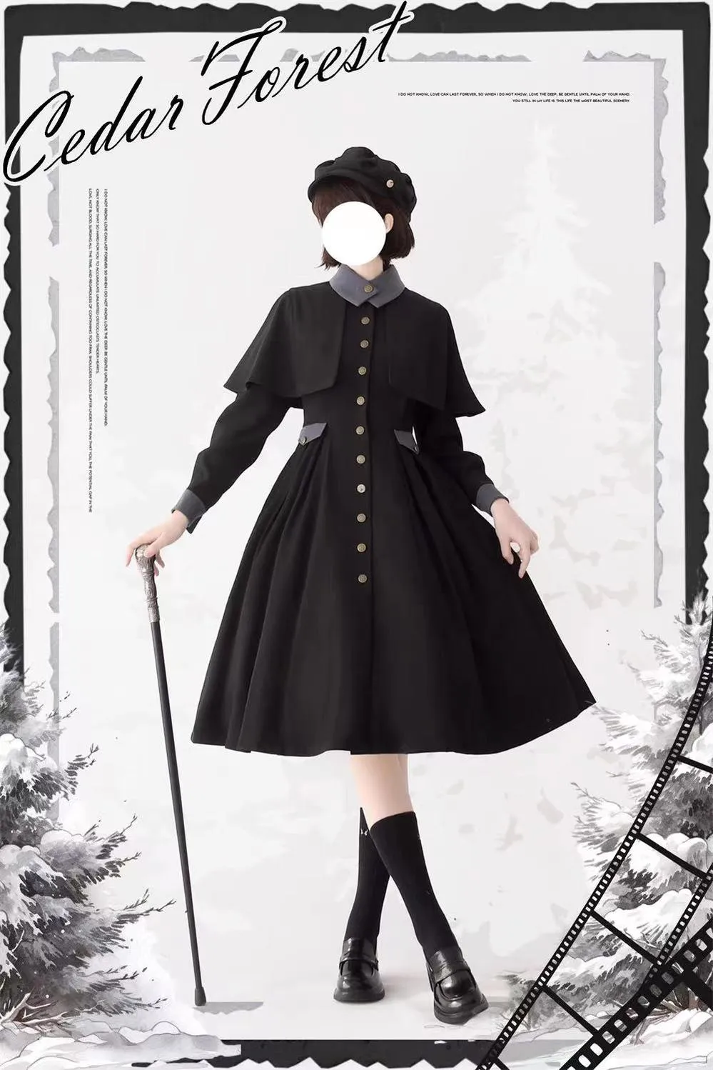 (BFM)Forest Wardrobe~Elegant Lolita Dress Winter Lolita Coat Dress