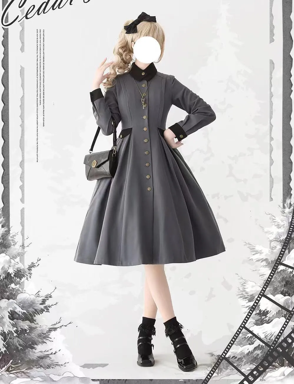 (BFM)Forest Wardrobe~Elegant Lolita Dress Winter Lolita Coat Dress