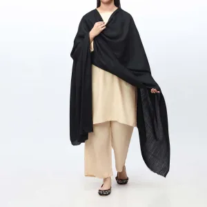 Black Plain Shawl PW3735