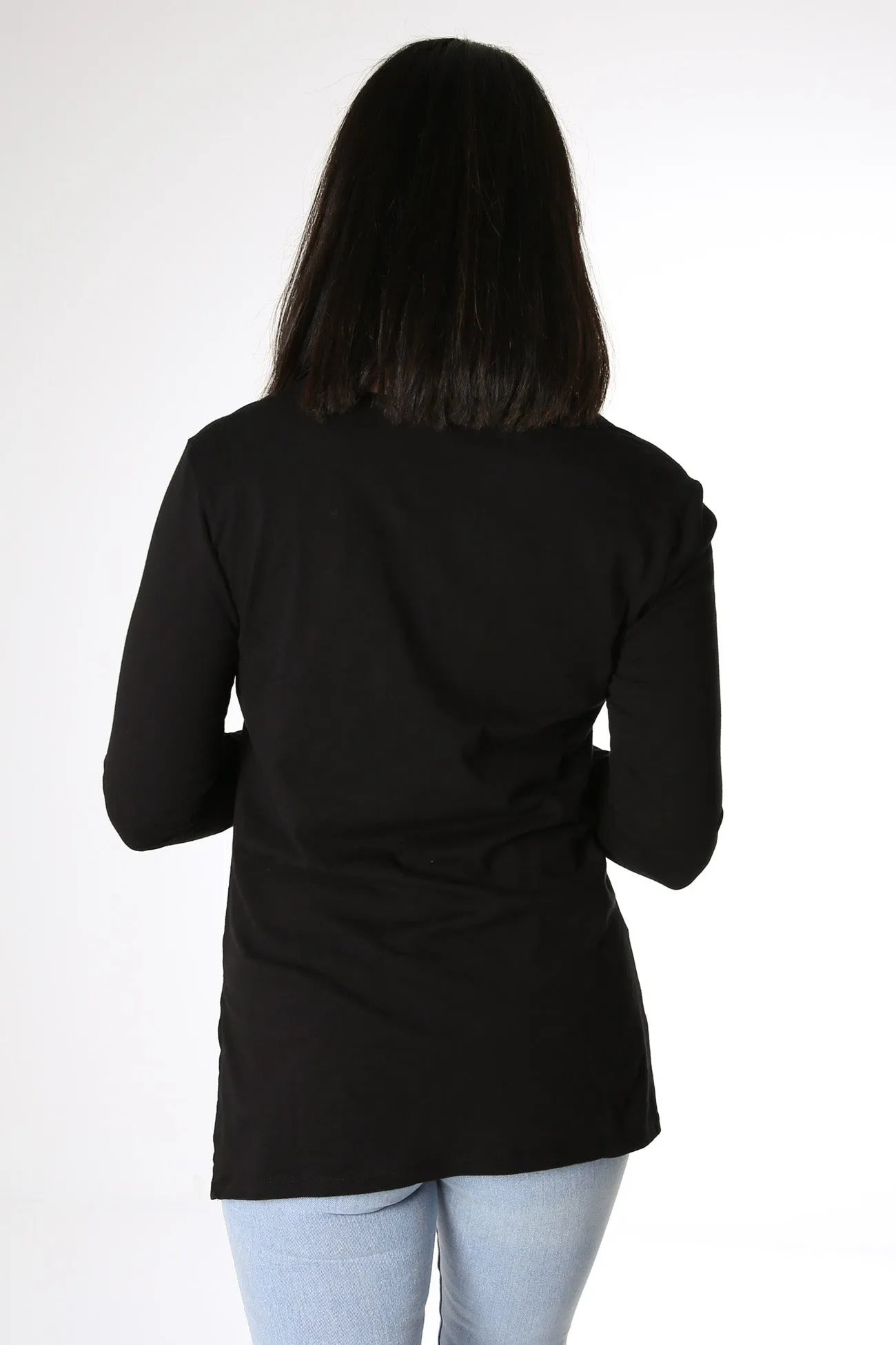 Bonnie Long Sleeve Top Black