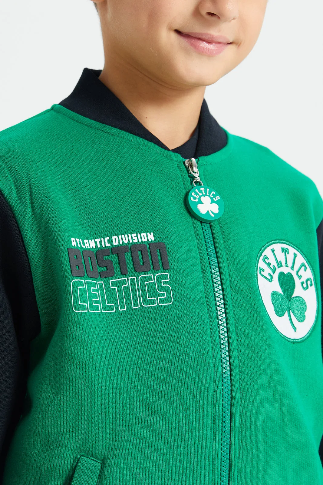 Boys Green Nba Celtics Sweatshirt