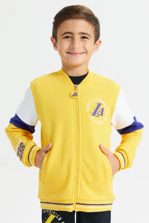 Boys Yellow Nba Lakers Sweatshirt