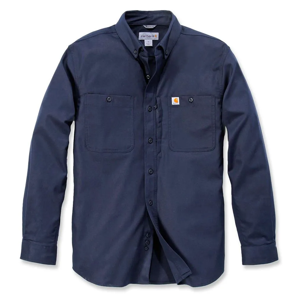 Carhartt&#x20;102538&#x20;Rugged&#x20;Professional&#x20;l&#x2F;s&#x20;Work&#x20;Shirt&#x20;-&#x20;Navy