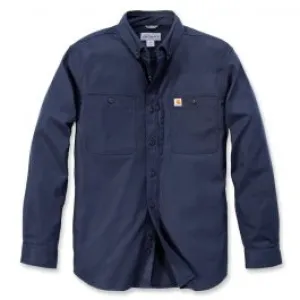 Carhartt&#x20;102538&#x20;Rugged&#x20;Professional&#x20;l&#x2F;s&#x20;Work&#x20;Shirt&#x20;-&#x20;Navy