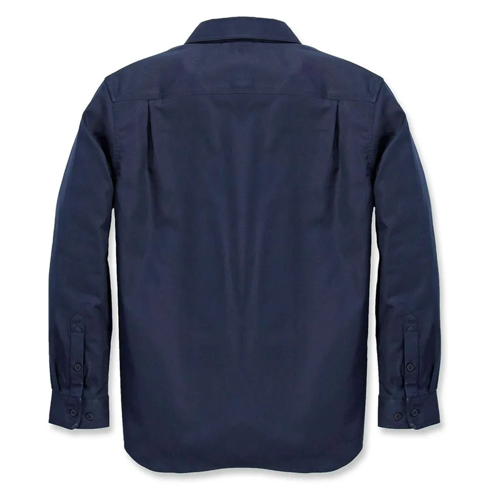 Carhartt&#x20;102538&#x20;Rugged&#x20;Professional&#x20;l&#x2F;s&#x20;Work&#x20;Shirt&#x20;-&#x20;Navy