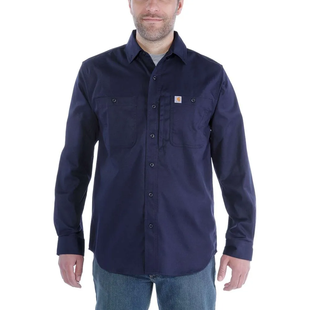 Carhartt&#x20;102538&#x20;Rugged&#x20;Professional&#x20;l&#x2F;s&#x20;Work&#x20;Shirt&#x20;-&#x20;Navy