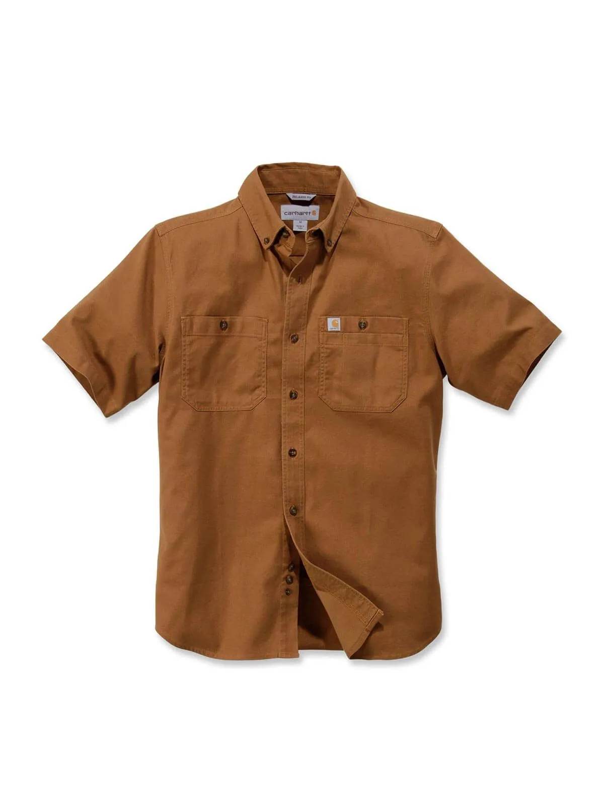 Carhartt&#x20;103555&#x20;Rugged&#x20;Flex&#x20;Rigby&#x20;s&#x2F;s&#x20;Work&#x20;Shirt&#x20;-&#x20;C.&#x20;Brown