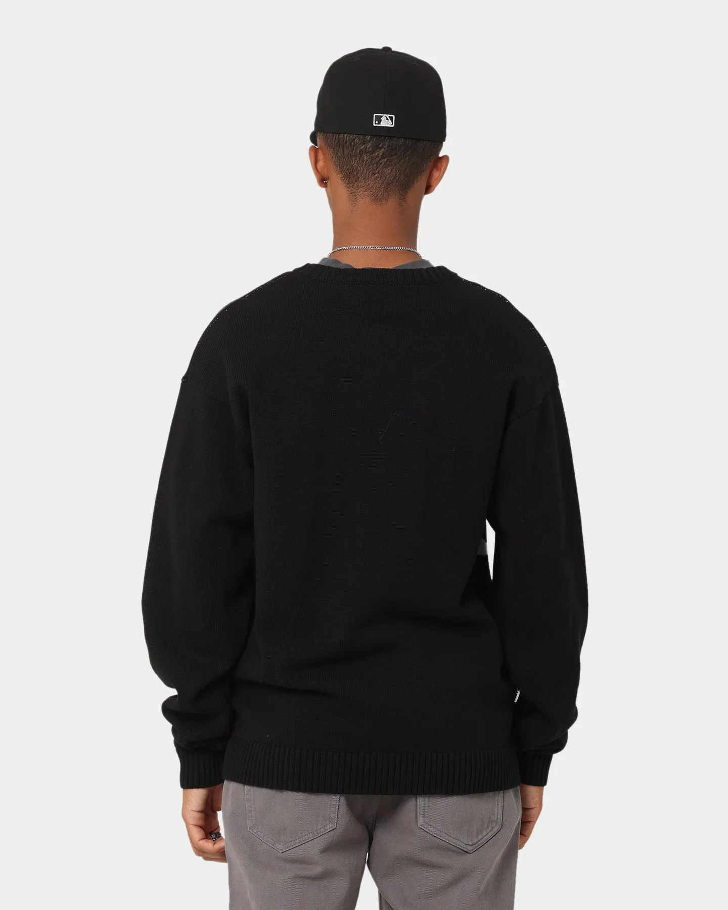 Carré Statement Knitted Sweater Black