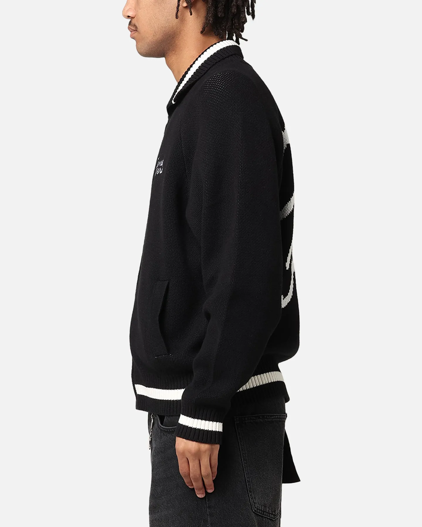 Carre Athletic Knit Jacket Black