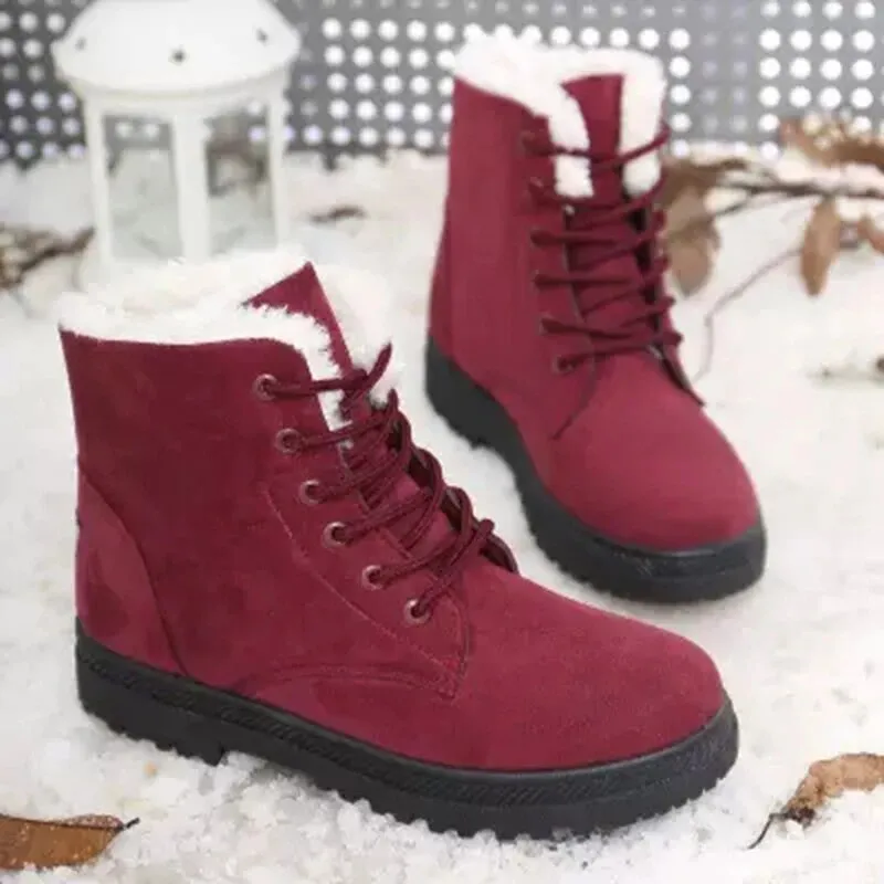 Casual Non-Slip Snow Boots with Wool for Women | Ideal for Winter