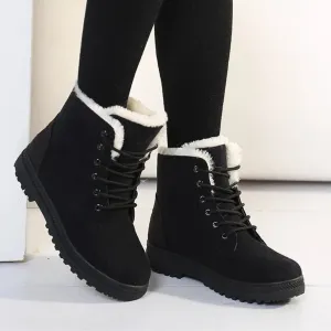 Casual Non-Slip Snow Boots with Wool for Women | Ideal for Winter