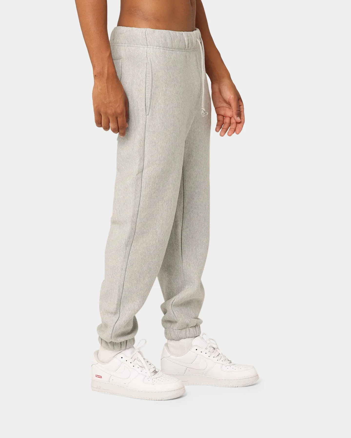 Champion Reverse Weave Cursive Logo Jogger Oxford Heather