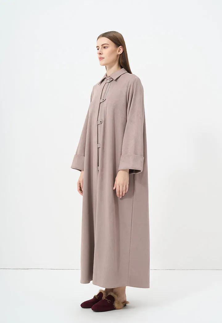 Choice Oversize Solid Maxi Winter Jacket Vison