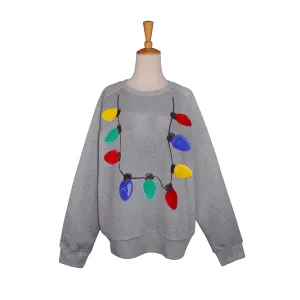 Christmas Lights Grey Sweatshirt