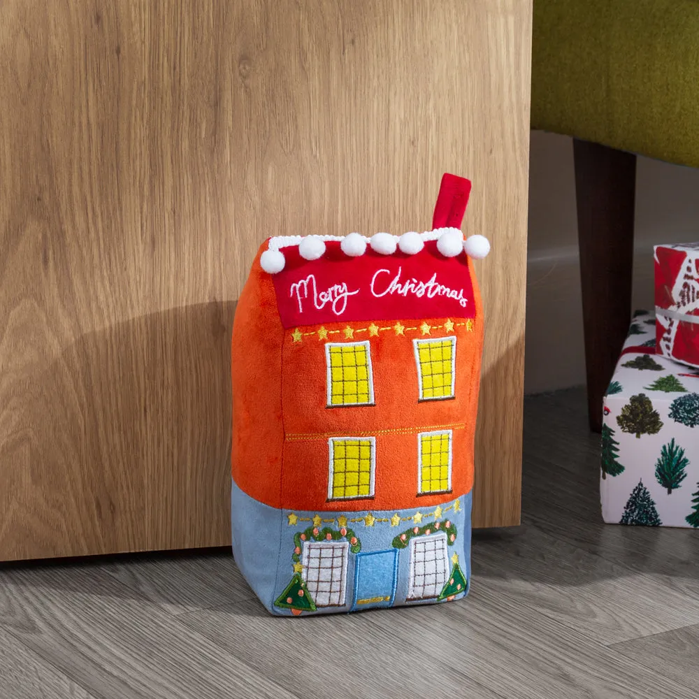 Christmas Spirit House Festive Door Stop Multicolour