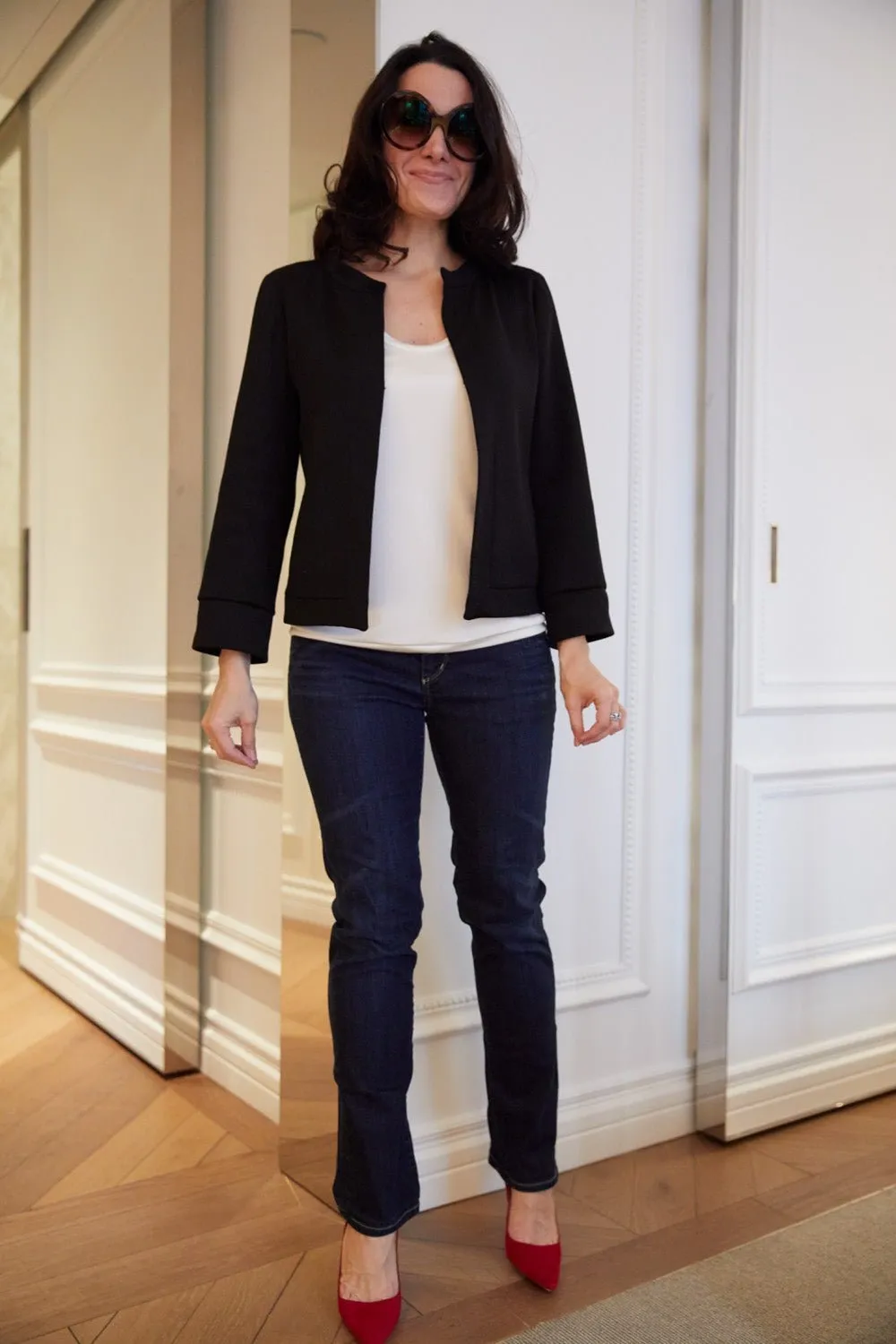 Classic Suiting Blazer Open Front — The Natalie