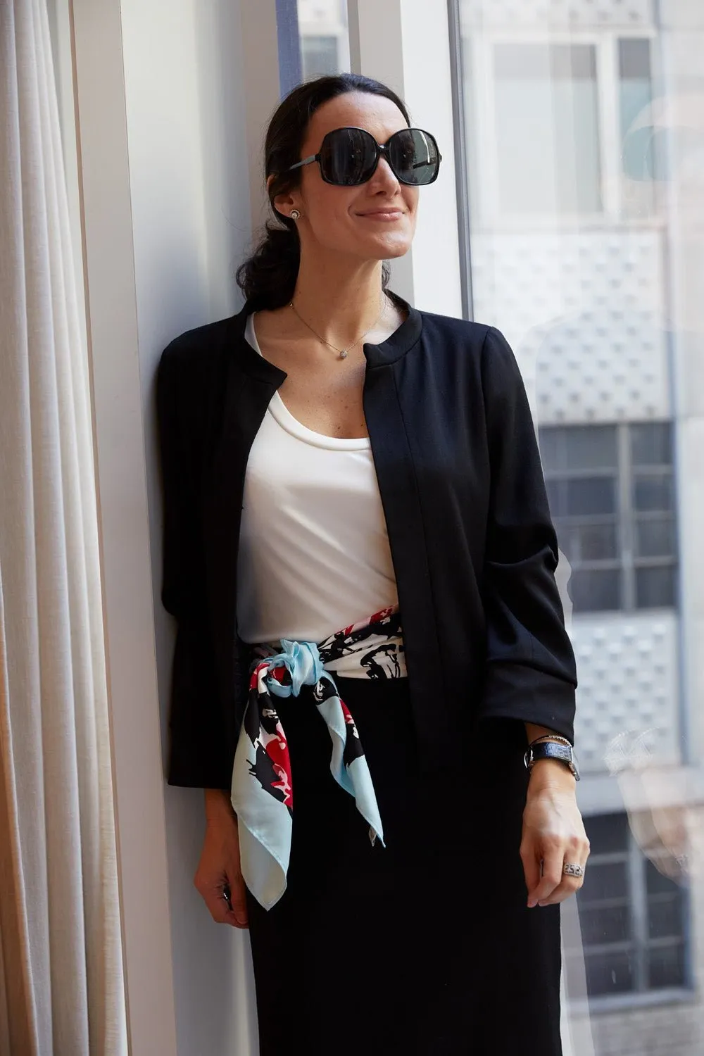 Classic Suiting Blazer Open Front — The Natalie