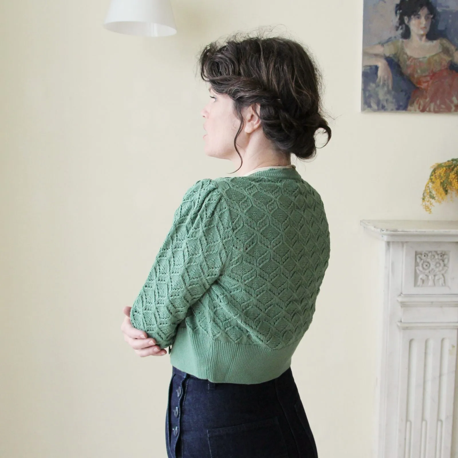 Cotton Cardigan - Green