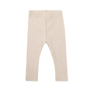 Cotton Ribbed Leggings - Buttermilk