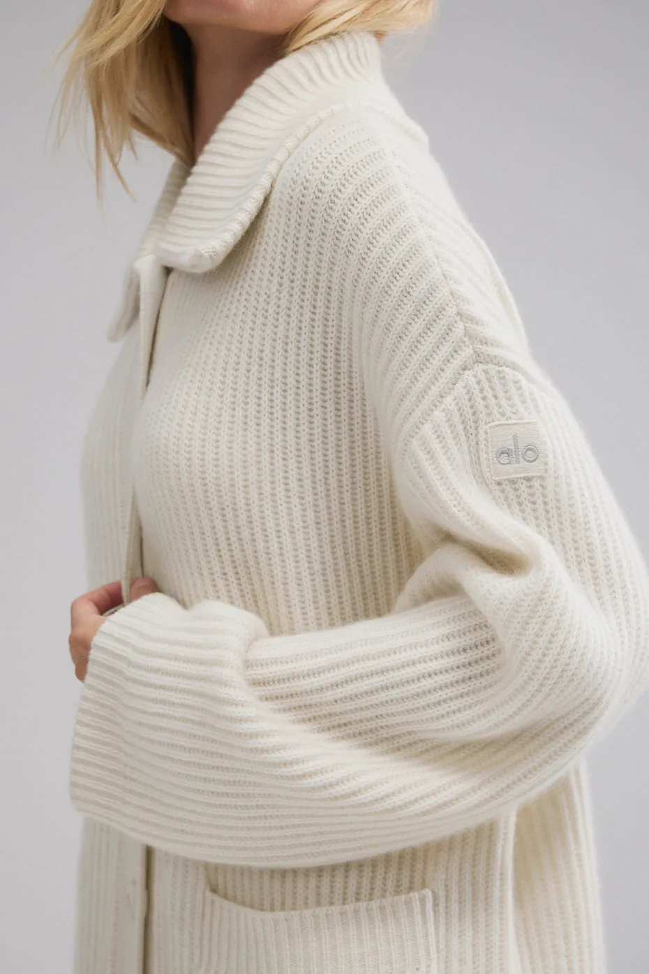 Courchevel Cashmere Long Cardigan - Ivory