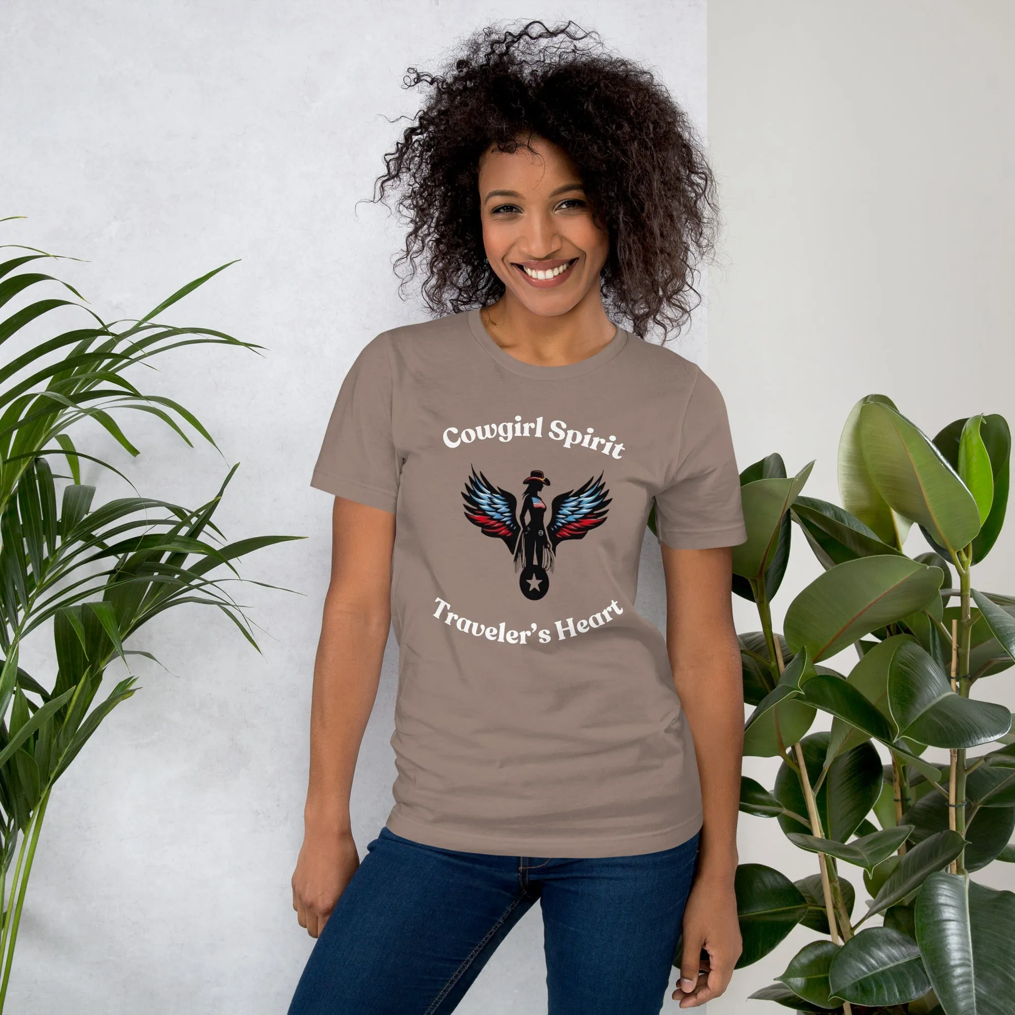 Cowgirl Spirit & Traveler's Heart T-Shirt – Soft, Lightweight & Stylish