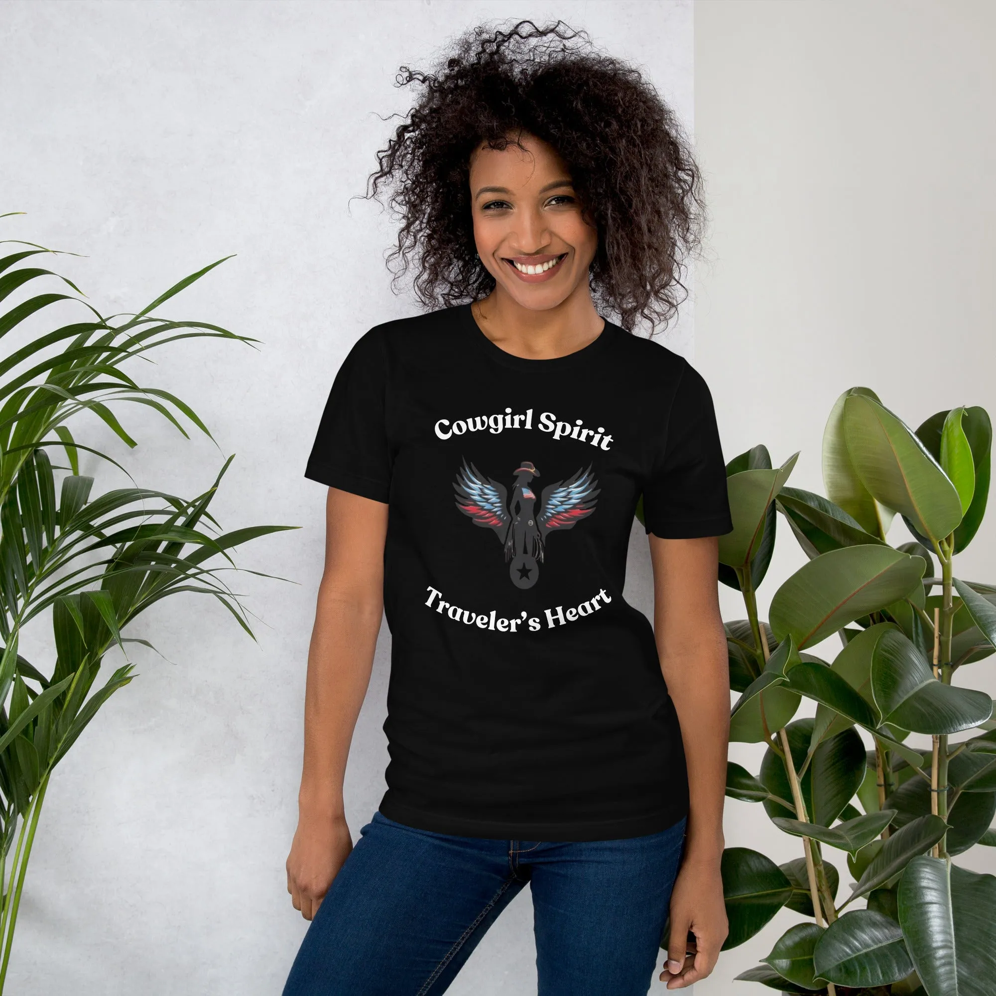 Cowgirl Spirit & Traveler's Heart T-Shirt – Soft, Lightweight & Stylish