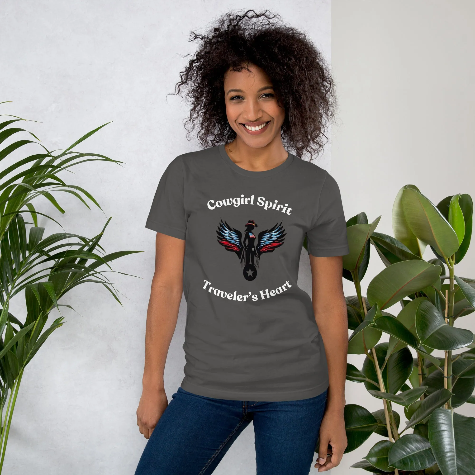 Cowgirl Spirit & Traveler's Heart T-Shirt – Soft, Lightweight & Stylish