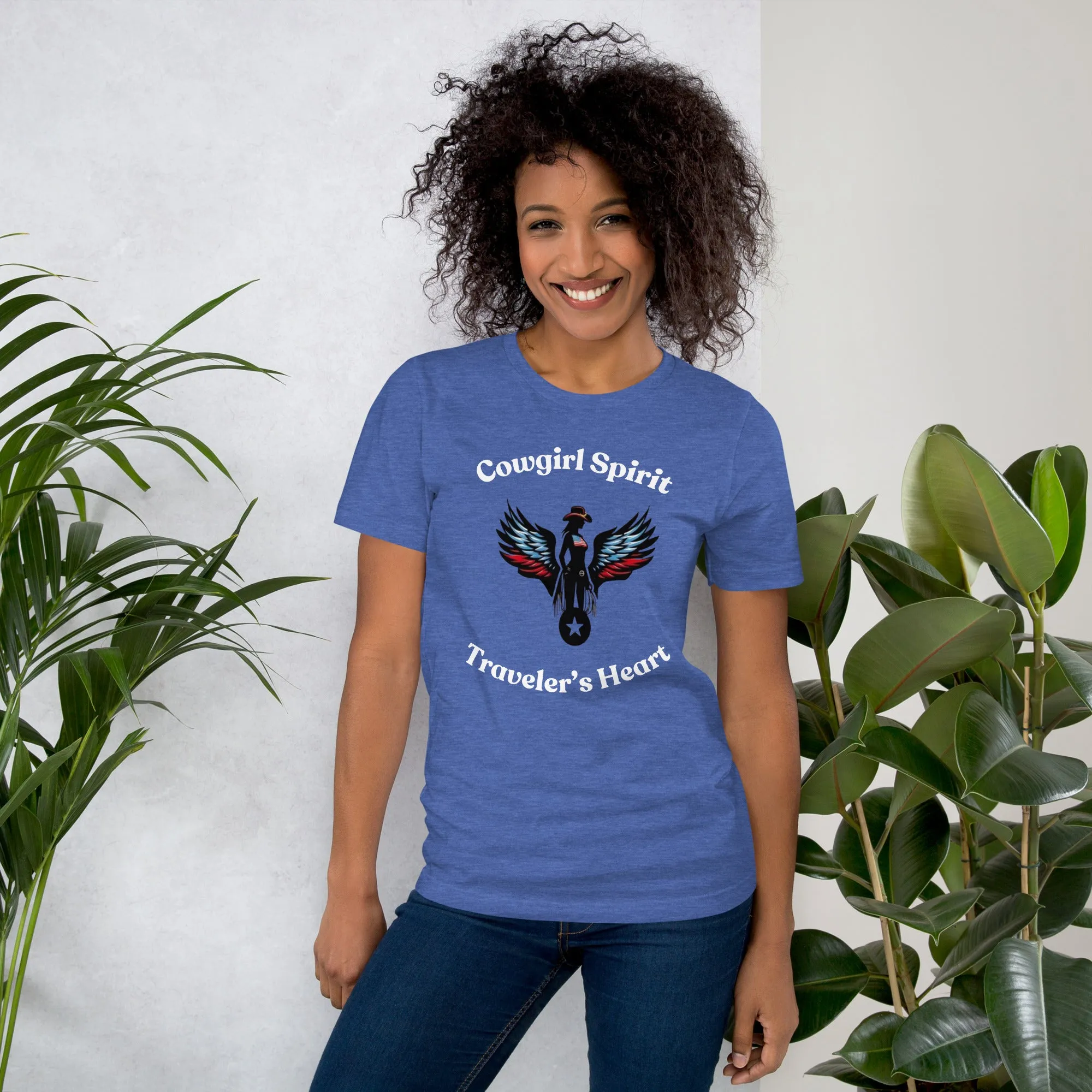 Cowgirl Spirit & Traveler's Heart T-Shirt – Soft, Lightweight & Stylish