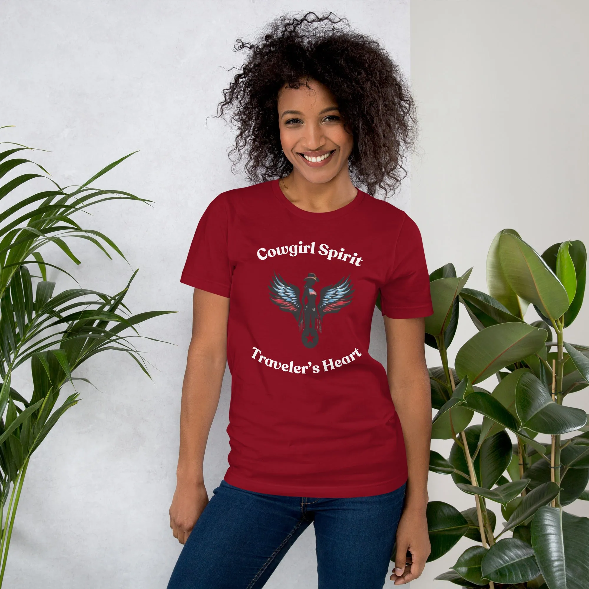 Cowgirl Spirit & Traveler's Heart T-Shirt – Soft, Lightweight & Stylish