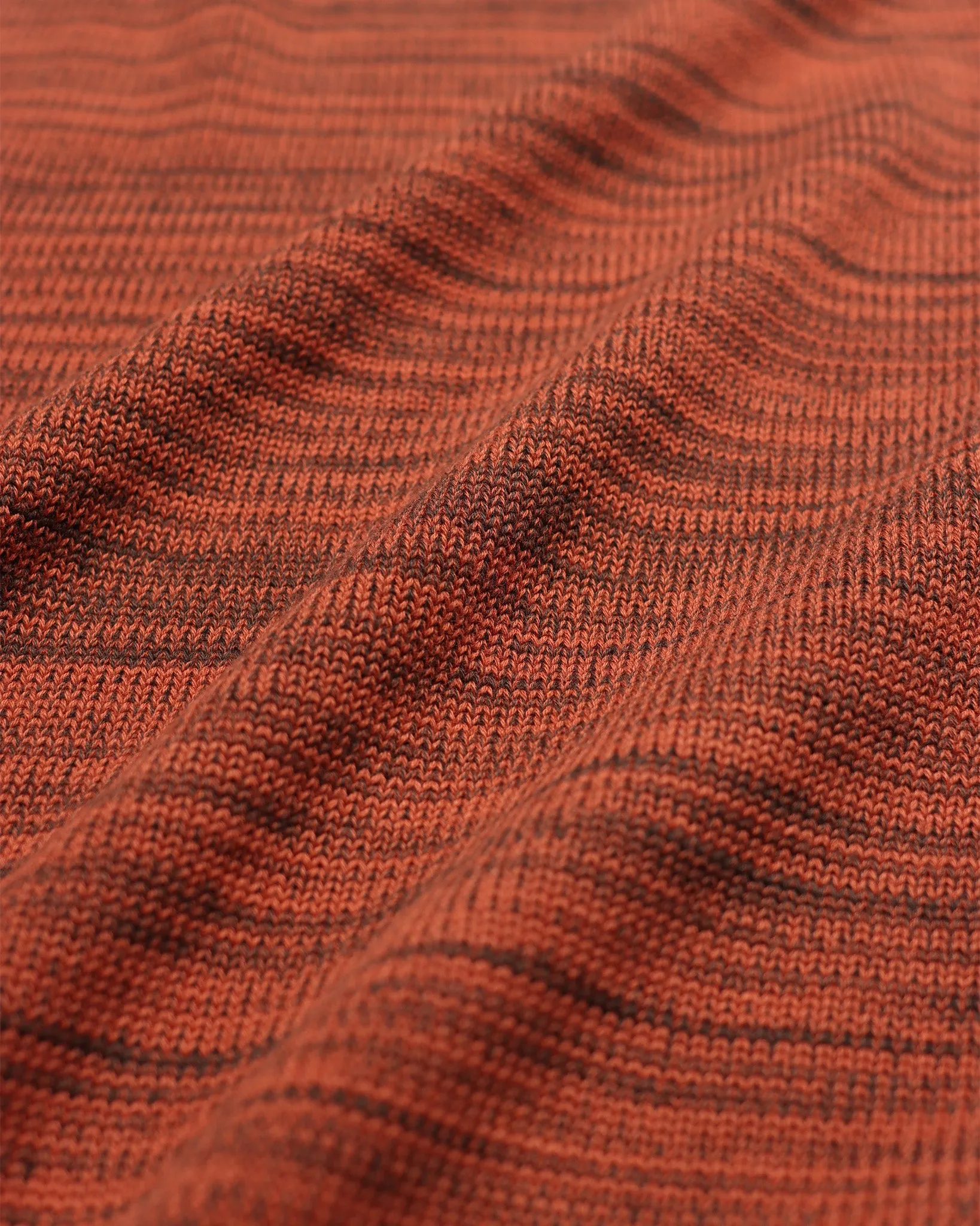 Dieter Knit - Brown / Burnt Orange Twisted Yarn