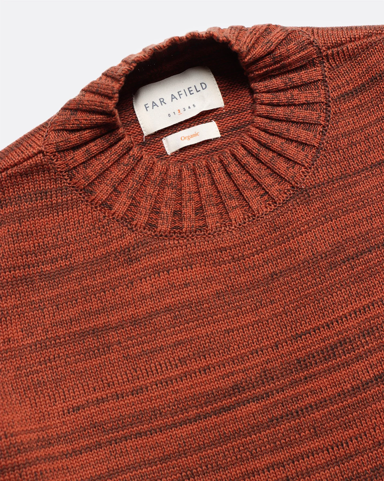 Dieter Knit - Brown / Burnt Orange Twisted Yarn