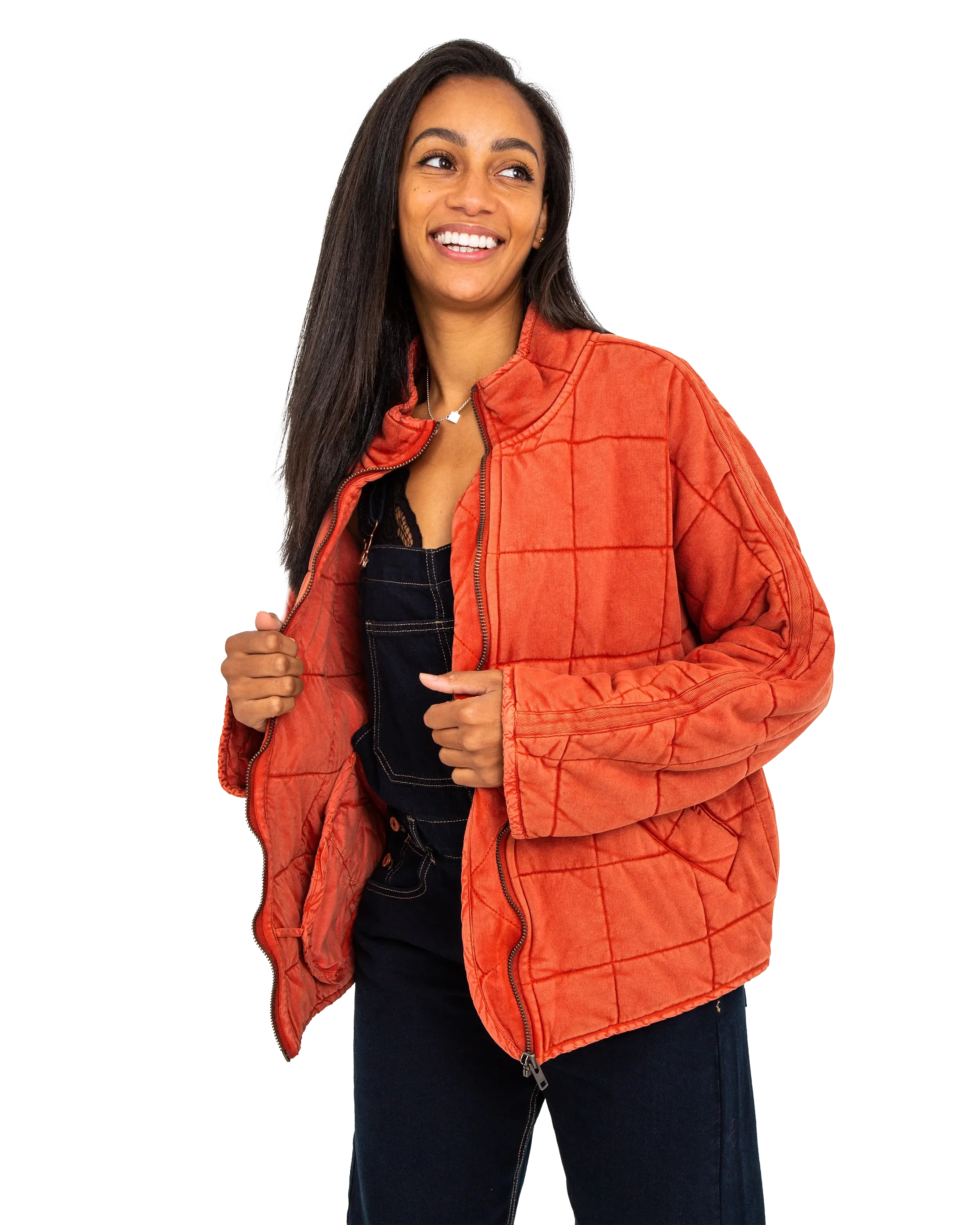 Dolman Quilted Jacket in Myrrh