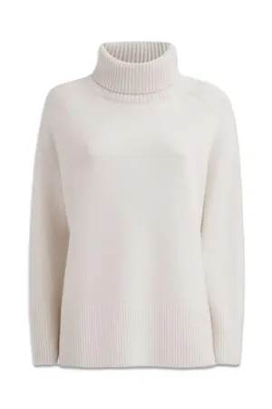 Edina Relaxed Wool-cashmere Blend Roll Neck Jumper