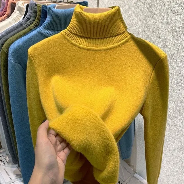 Elegant Oversized Cashmere Turtleneck Sweater for Women | Ideal for Winter