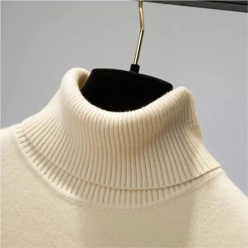 Elegant Oversized Cashmere Turtleneck Sweater for Women | Ideal for Winter