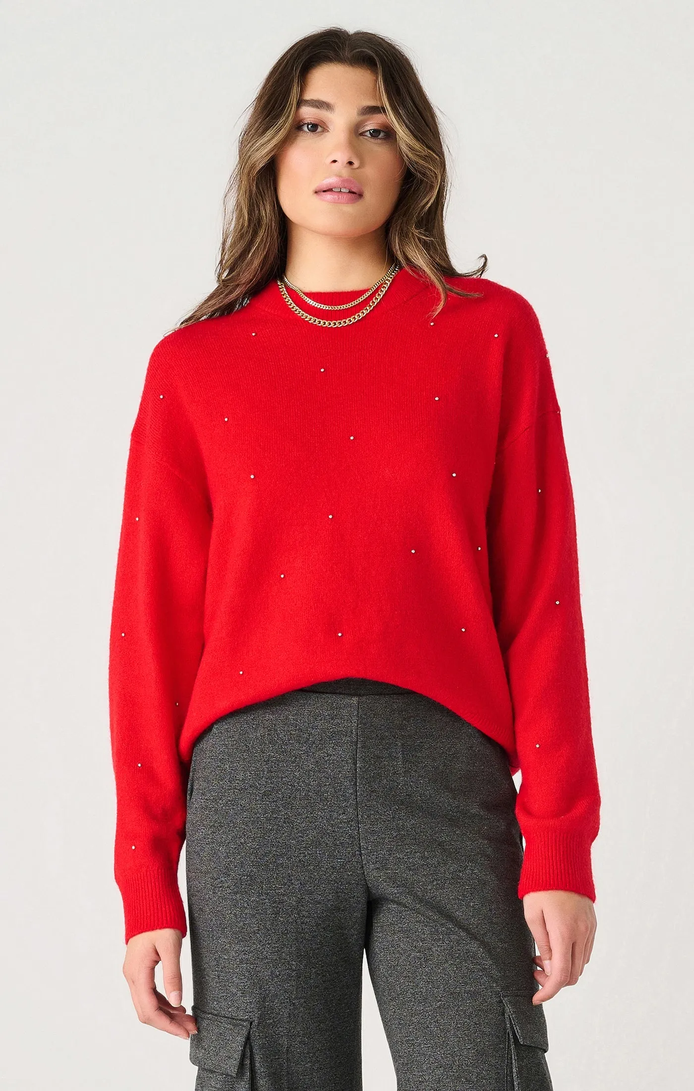 Embellished Long Sleeve Sweater (Dex)