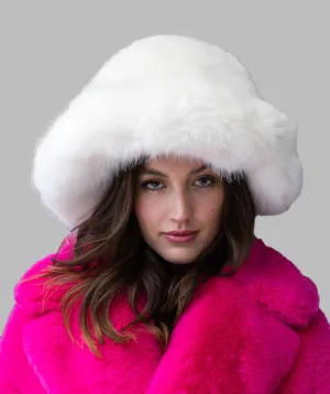 Faux Fox Fur Bucket Hat