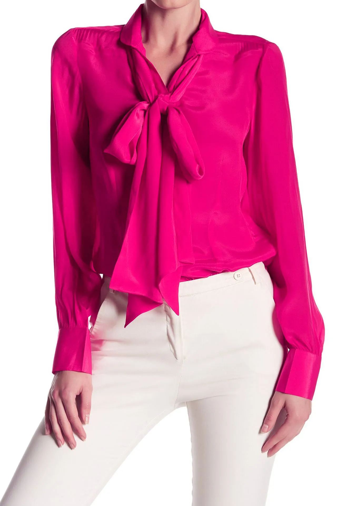 Flamingo Neck Scarf Shirt