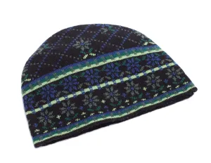 Flower Box Cashmere Jacquard-Knit Cashmere Hat