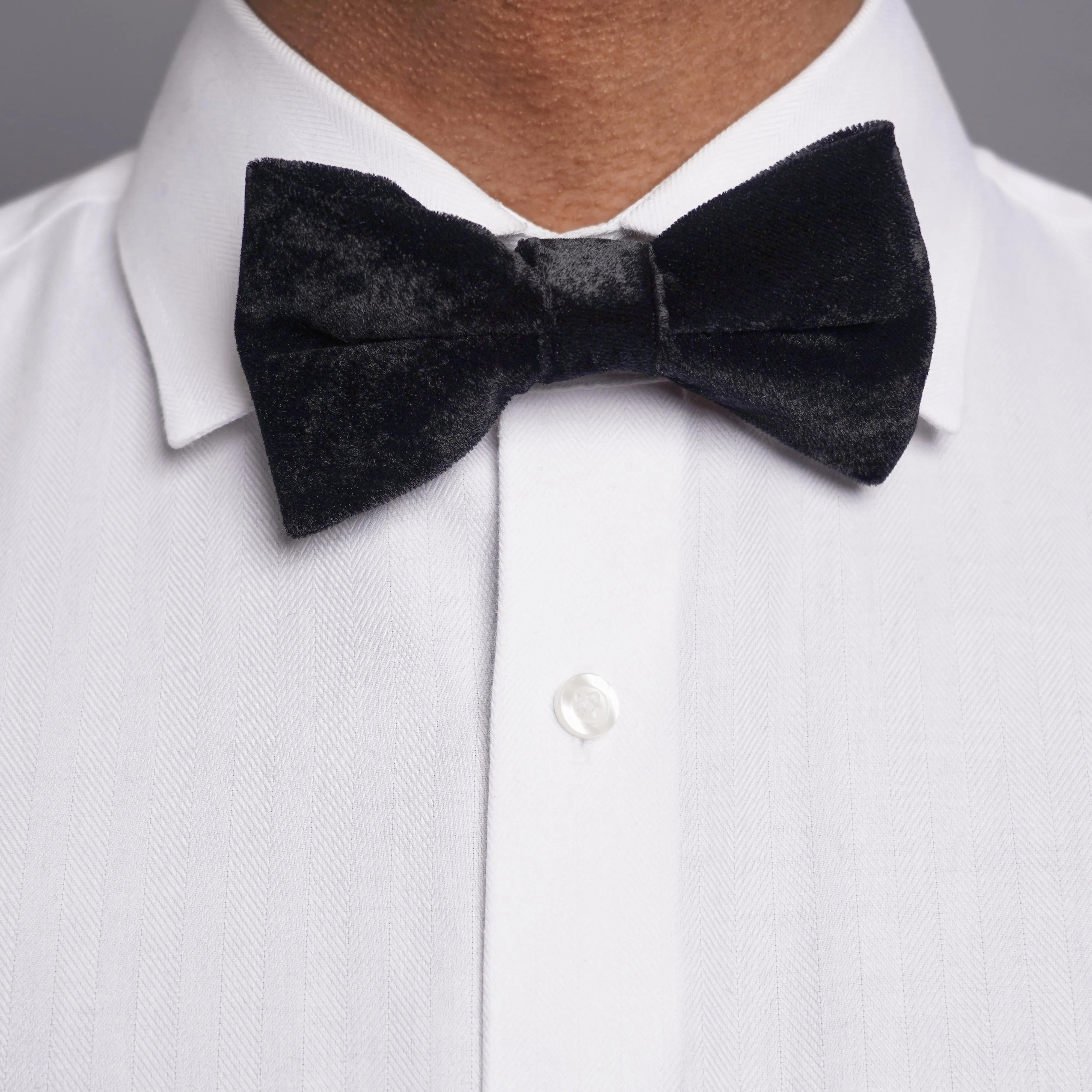 Formal Velvet Black Bow Tie