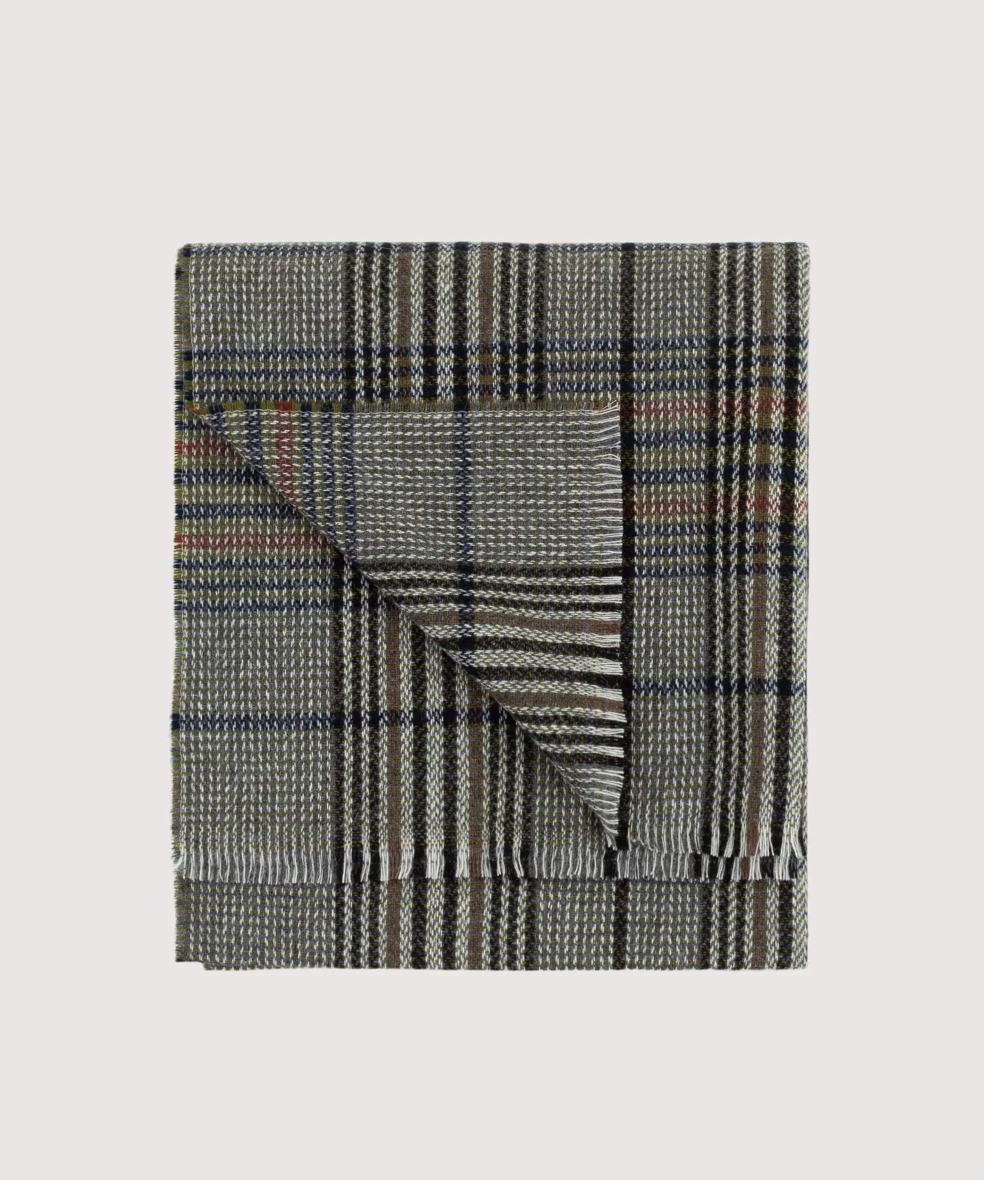 Glen Check Cashmere Scarf