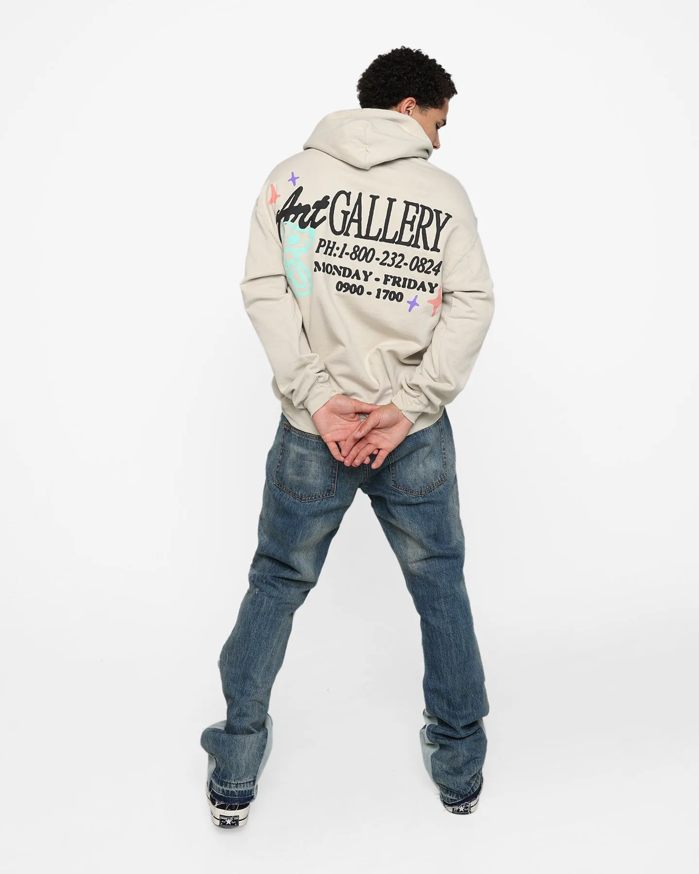 Goat Crew Art Gallery Hoodie Sand