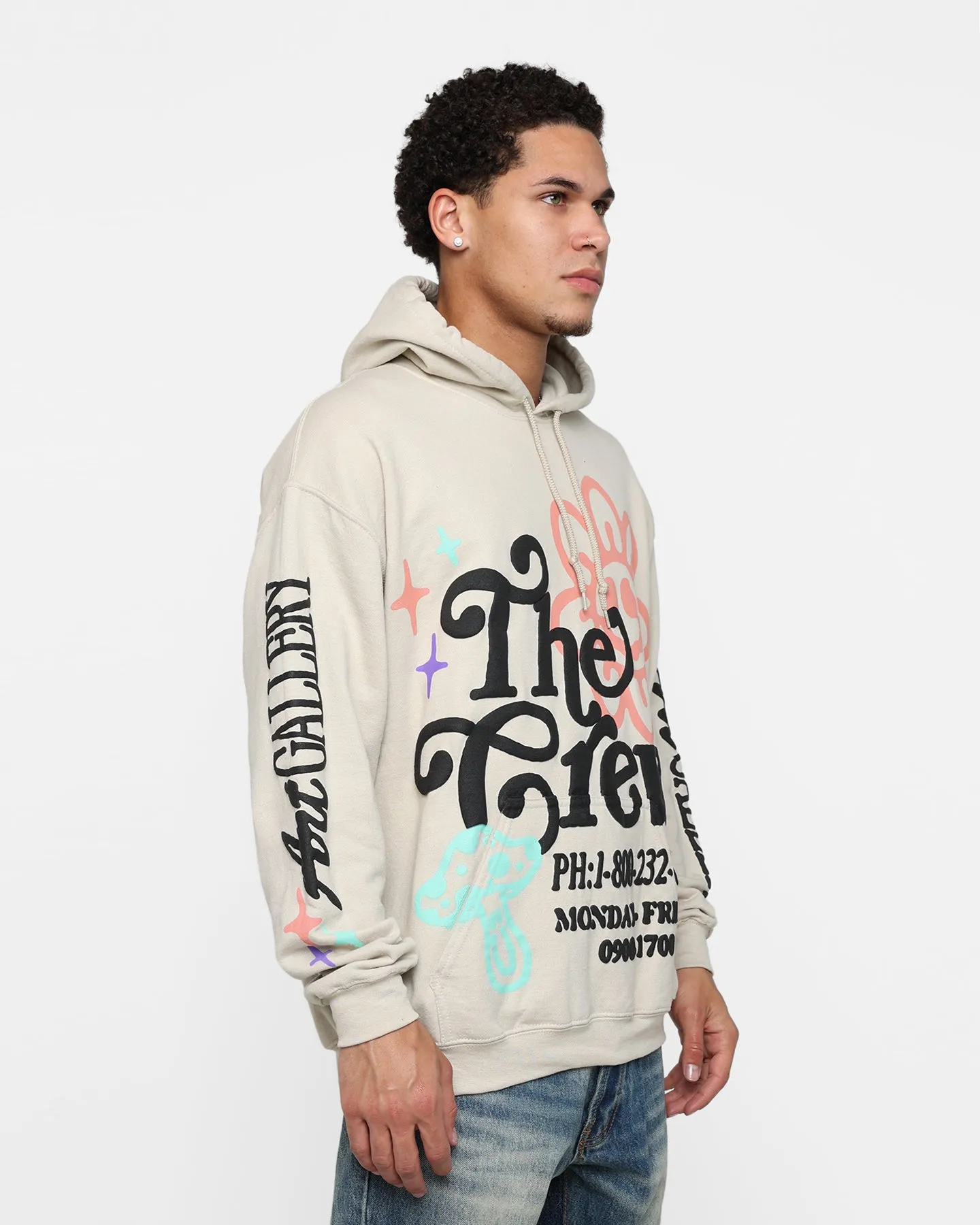 Goat Crew Art Gallery Hoodie Sand