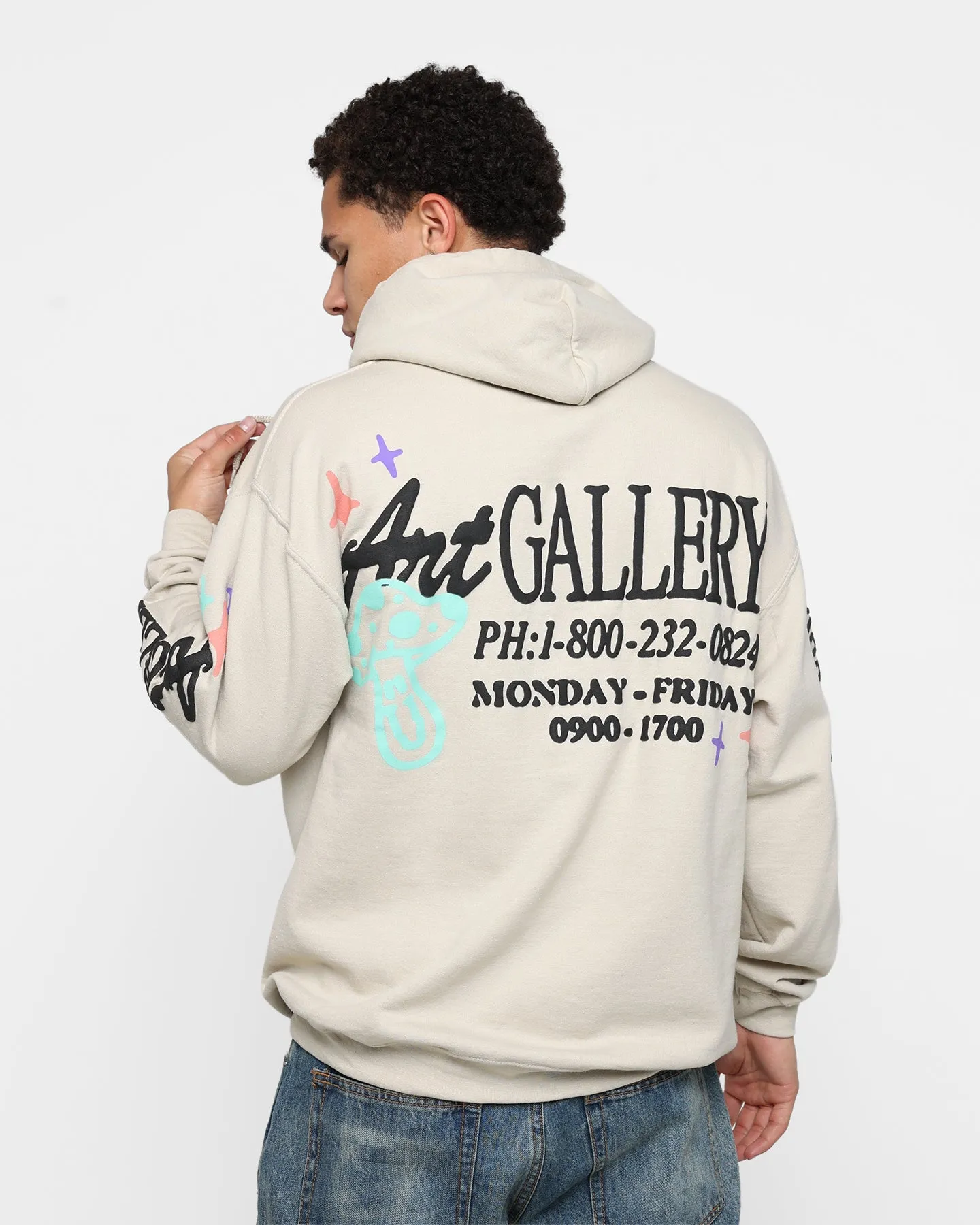 Goat Crew Art Gallery Hoodie Sand